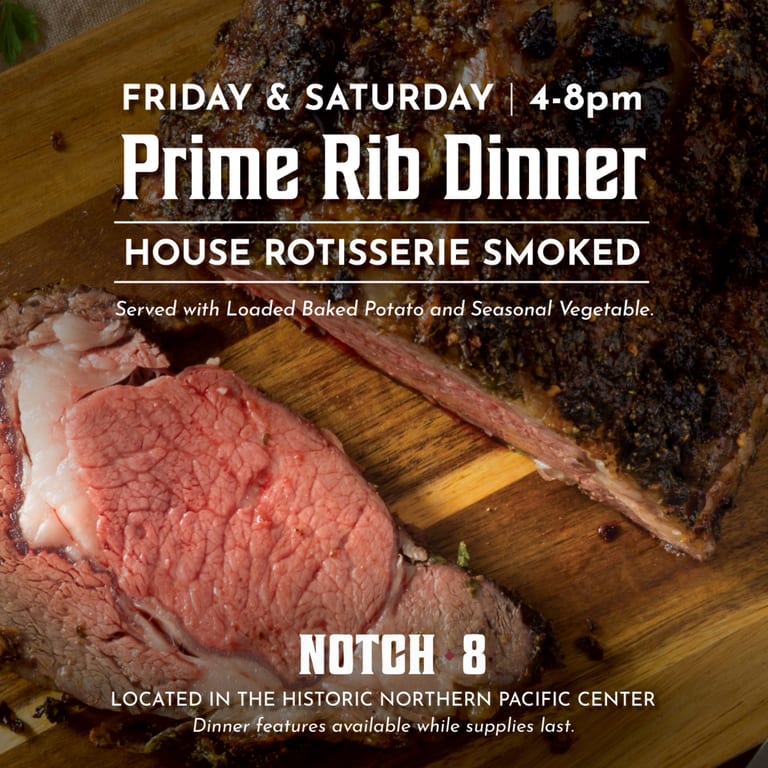 Friday & Saturday Prime Rib Dinner