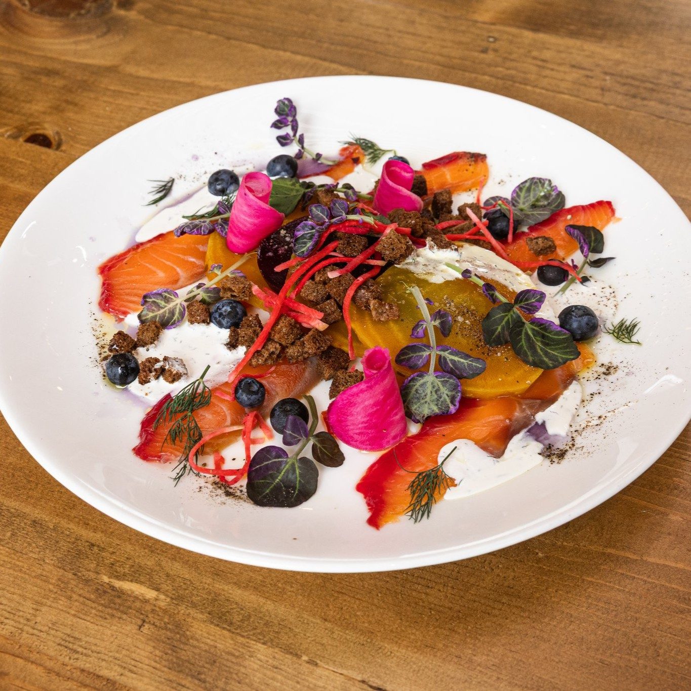 Golden Beet and Gravlax.
