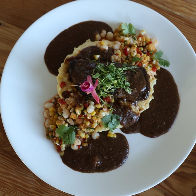 Cocoa Spiced Mole Short Ribs.