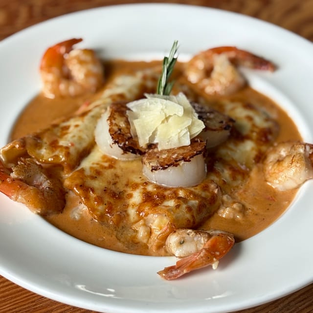 Seafood Manicotti.