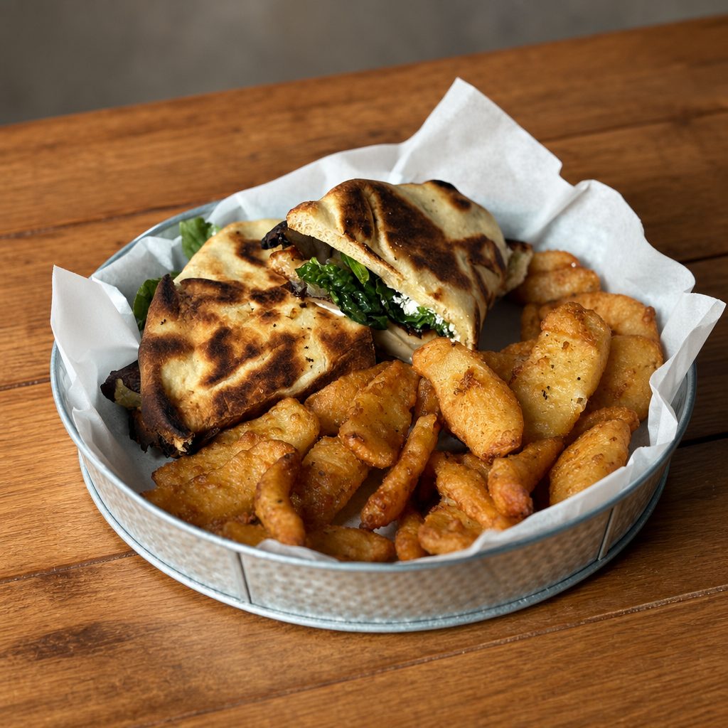 Truffled Mushroom Naan Melt.
