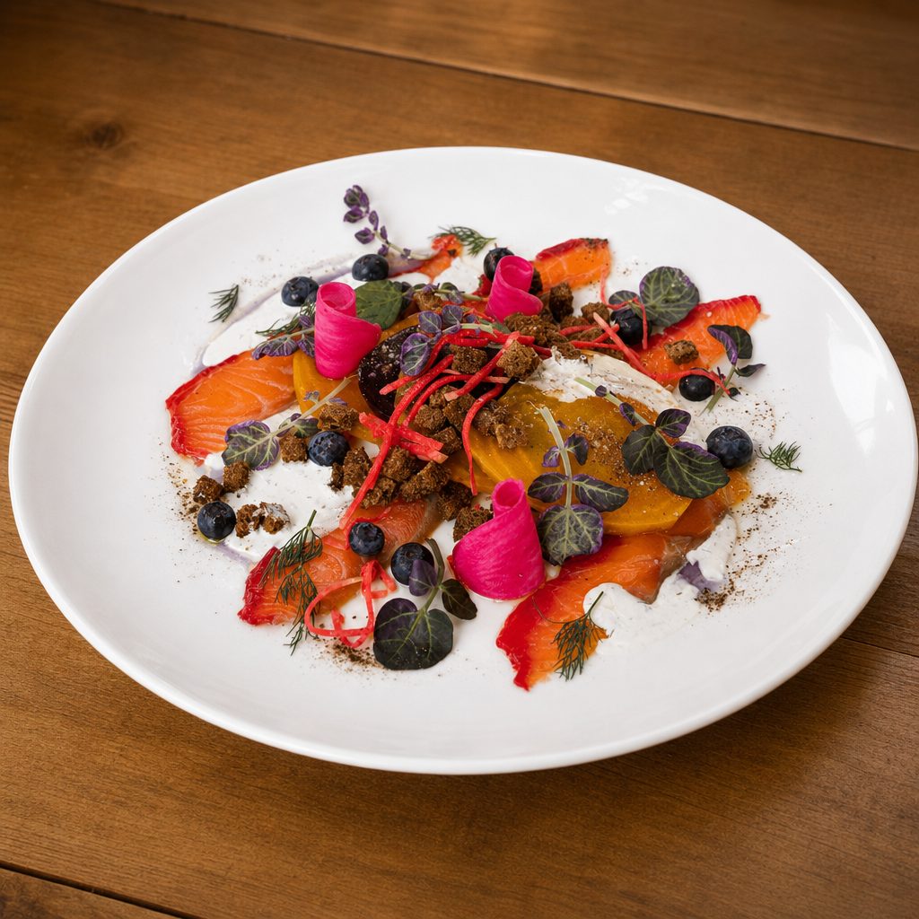 Golden Beet and Gravlax.