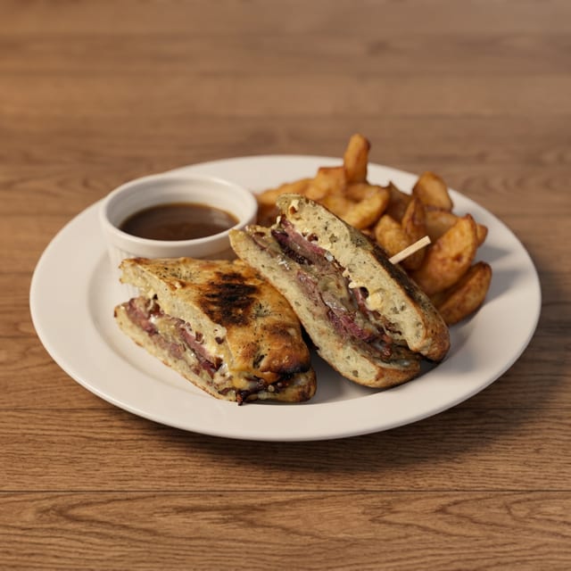 French Onion Beef Brisket Melt.