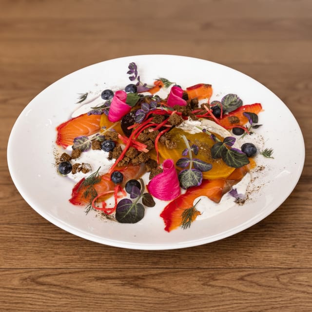 Golden Beet and Gravlax.