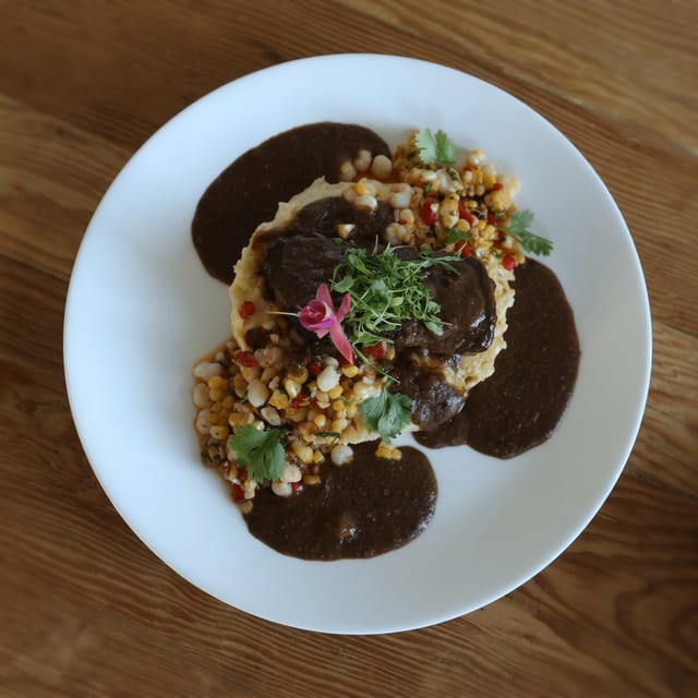 Cocoa Spiced Mole Short Ribs.