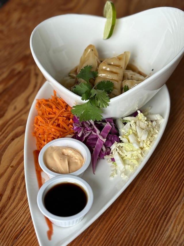 Sesame Szechuan Pork Dumplings