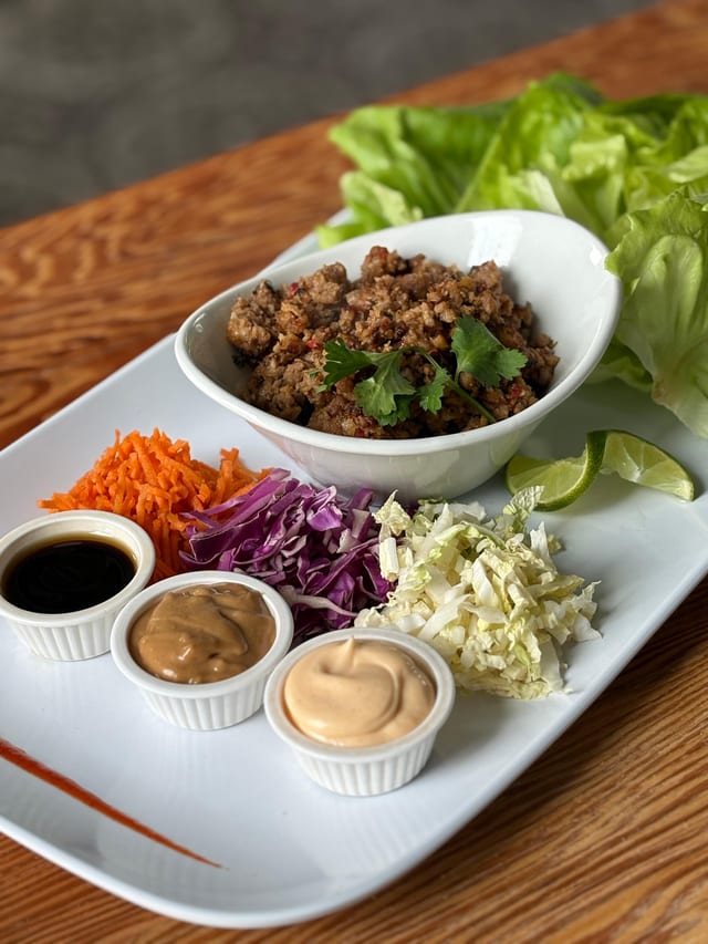 Thai Pork Lettuce Wraps